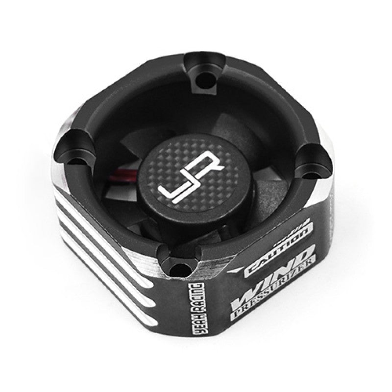 YA-0576BK Yeah Racing Aluminum Case 30mm Booster Cooling Fan Black