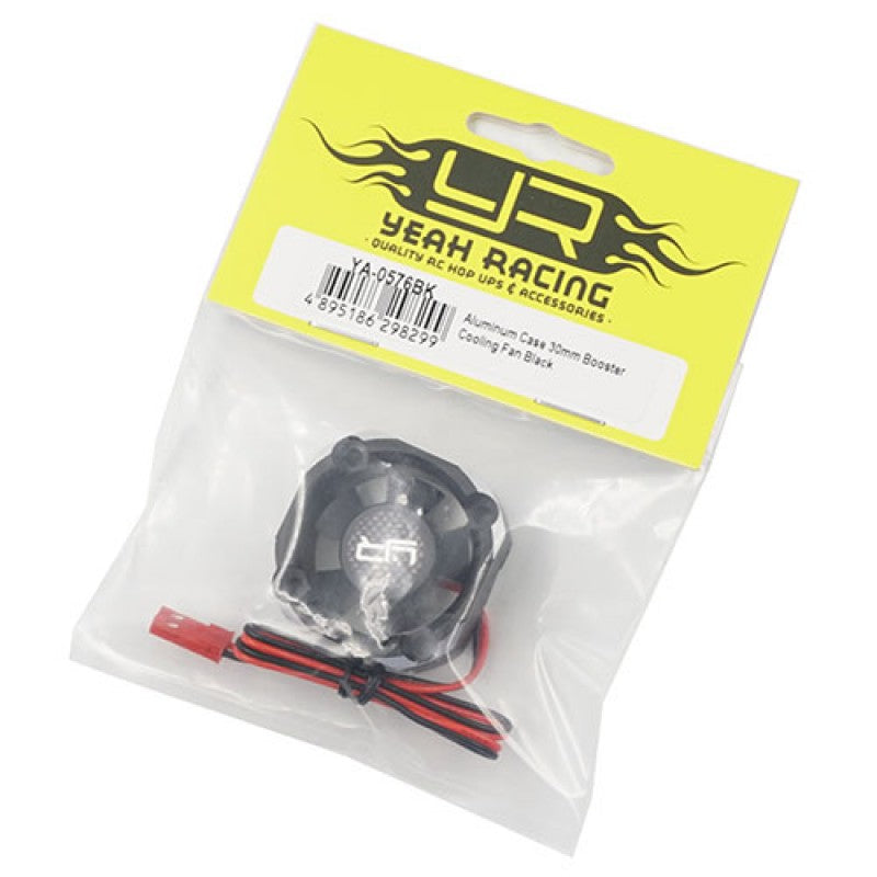 YA-0576BK Yeah Racing Aluminum Case 30mm Booster Cooling Fan Black