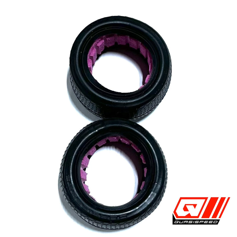 QS-1616 Quasi Speed Low Tread Rear Tires with Inserts (Pair)