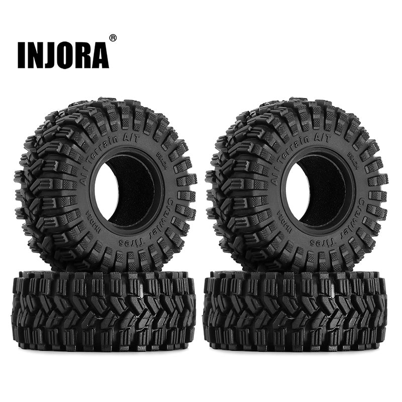 YQT-1017 INJORA King Trekker 1.0" 58*24mm S5 All Terrain Tires for 1/18 1/24 RC Crawlers (4) (T1017)