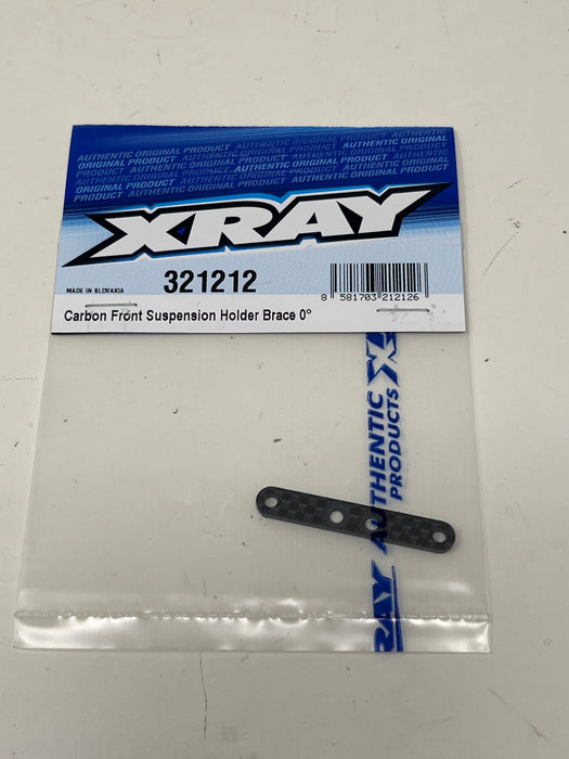 321212 Xray CARBON FRONT SUSPENSION HOLDER BRACE 0°
