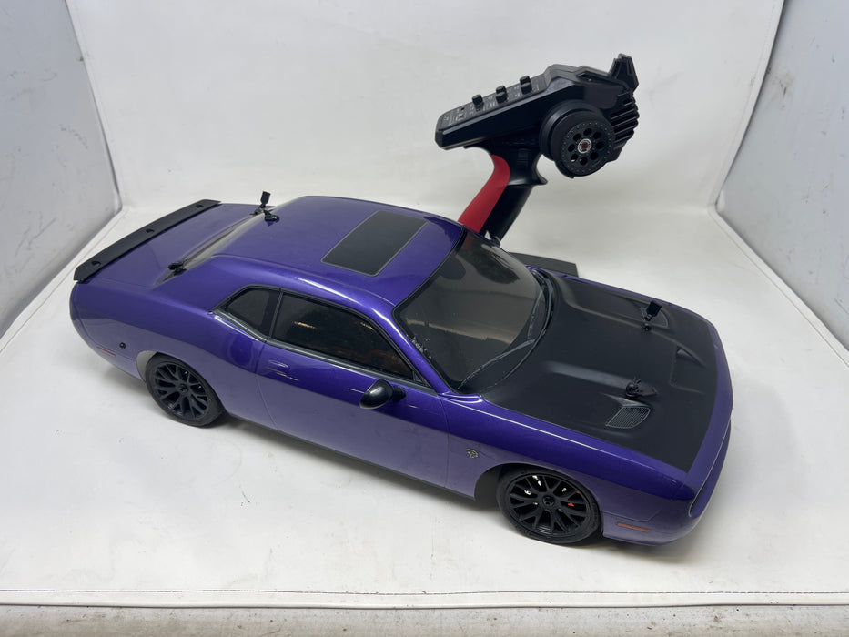 Used 34415T1C Kyosho 1/10 Scale Radio Controlled Electric Powered 4WD FAZER Mk2 FZ02L Series readyset DODGE Challenger SRT Hellcat Plum Crazy Purple
