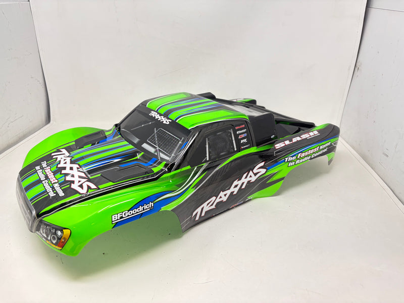 Used Traxxas Slash Short Course Truck Body Clipless BL-2 Green