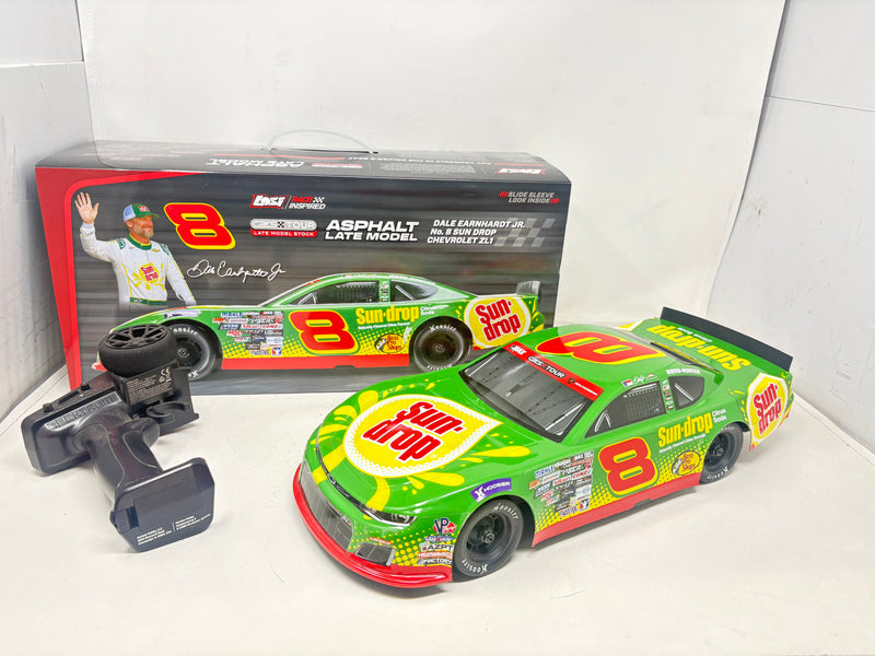 Used LOSI 1/12 Asphalt Late Model RC Race Car Dale Earnhardt Jr. No. 8 2025 Sun Drop