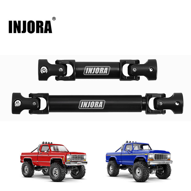 4M-84BK INJORA Hardened Steel Drive Shafts For 1/18 TRX4M High Trail K10 F150