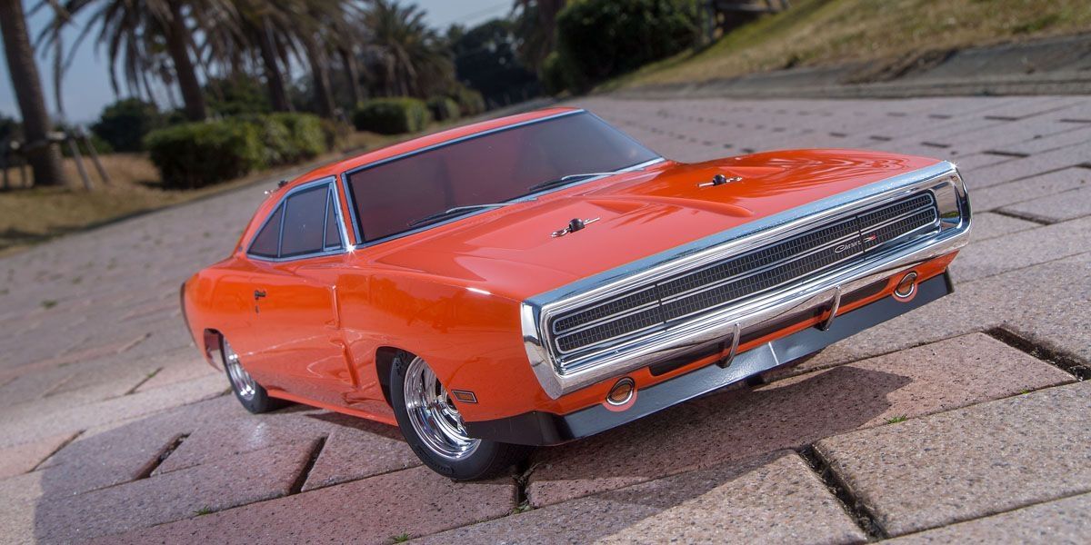 34417T1C Kyosho 1/10 Scale Radio Controlled Electric Powered 4WD FAZER Mk2 FZ02L Series Readyset Dodge Charger 1970 Hemi Orange