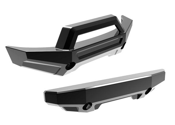 10735-BLKCR TRAXXAS BUMPER FRONT/REAR BLKCR