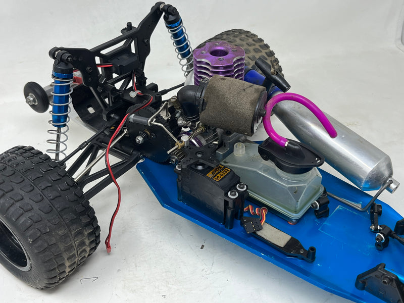 Used Vintage Nitro RC10GT blue chassis