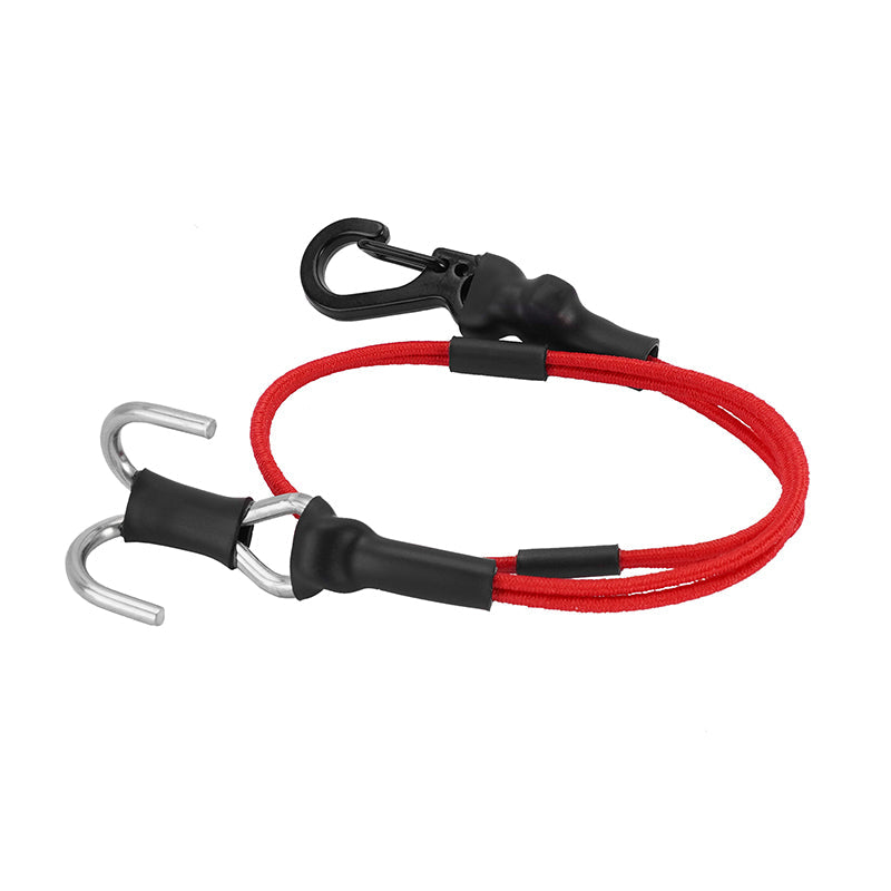 INA-95RD INJORA 270mm Elastic Strap Rescue Rope With Hooks For 1/18 1/24 RC Crawlers, Red