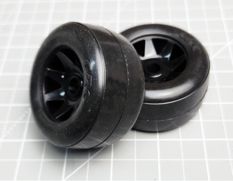 23111 Team CRC  Mounted Rubber Tires, Fronts only Pan car
