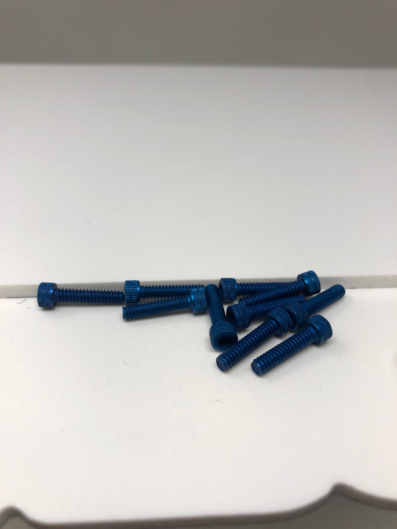4-40 Aluminum Socket Head Screws 10pcs Blue