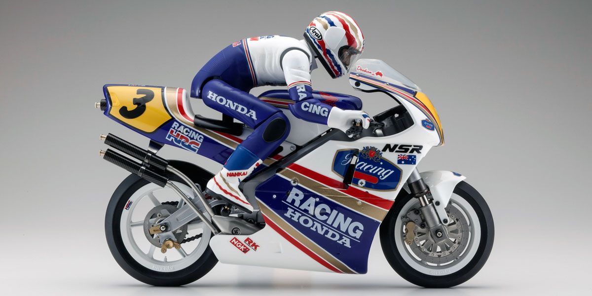 34932B Kyosho 1/8 EP MOTORCYCLES HANGING ON RACER Honda NSR500 1991 Kit