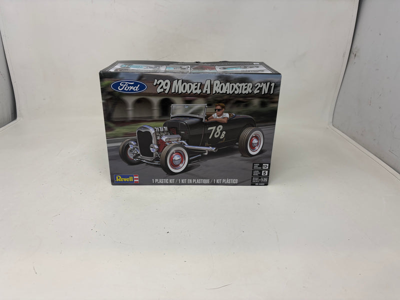 Revell Ford '29 Model A Roadster 2'n 1 1:25 Plastic Model Kit 14463-0177