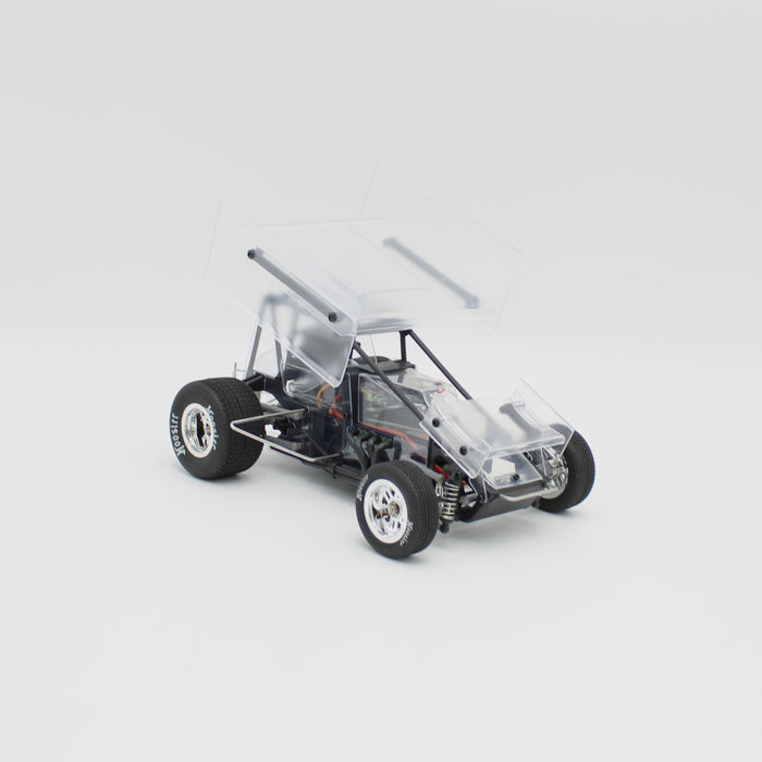 1RC1097 1/18 Sprint Car 4.0, Clear, RTR