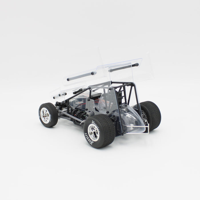 1RC1097 1/18 Sprint Car 4.0, Clear, RTR