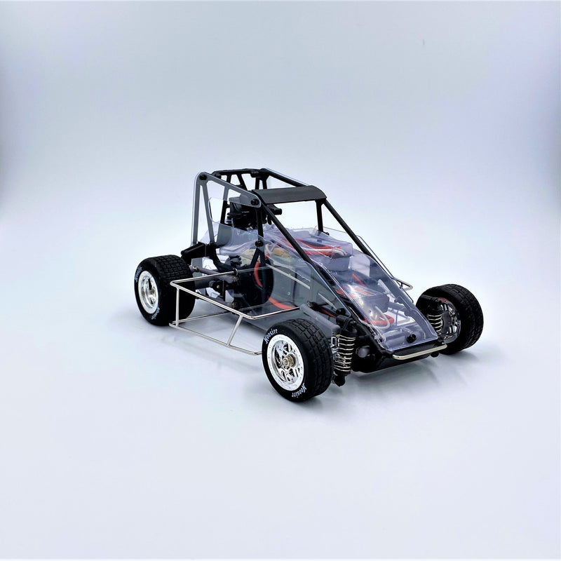 1RC1102 1RC 1/18 Midget 3.0, Clear, RTR