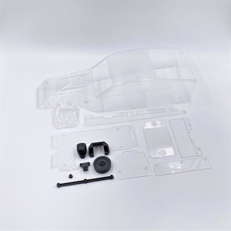 1RC6058 1RC Body & Driver, 1/18 Asphalt Modified