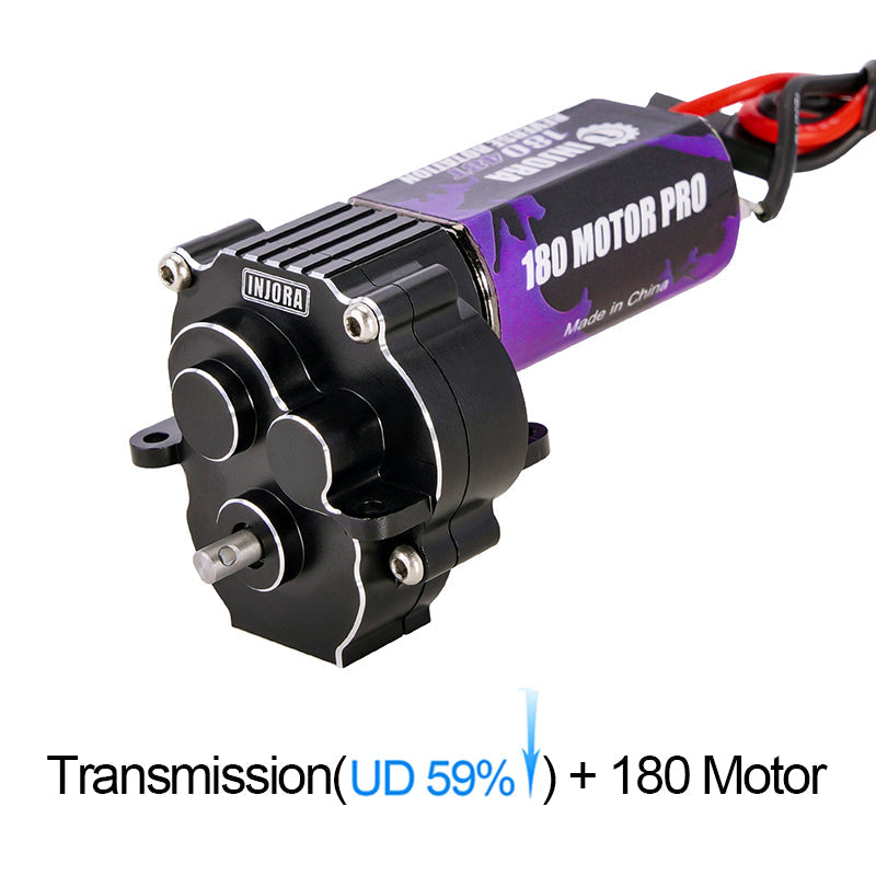 4M-49A INJORA Complete Transmission With 180 Brushed Motor For 1/18 TRX4M
