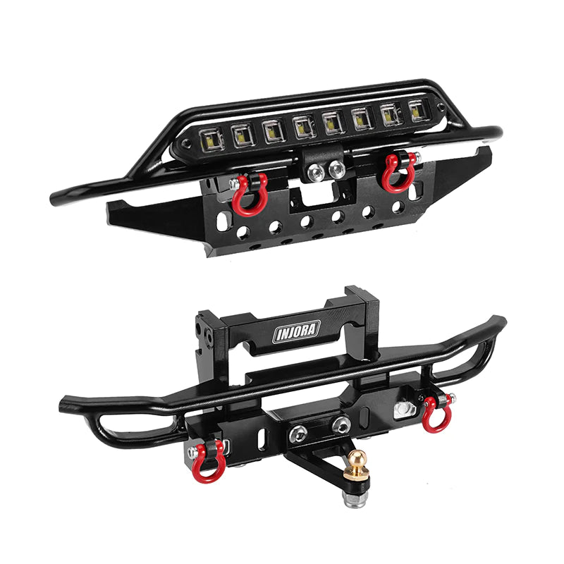 4M-43FR INJORA CNC Aluminum Front Rear Bumpers V2 For 1/18 TRX4M Bronco (4M-43)