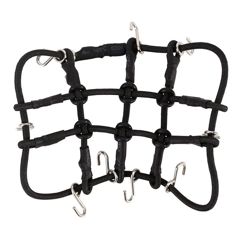 SCX24-89 INJORA Mini Elastic Luggage Net Scale Accessories For 1/24 1/18 RC Crawlers, Black