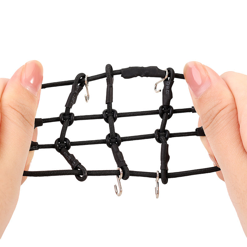 SCX24-89 INJORA Mini Elastic Luggage Net Scale Accessories For 1/24 1/18 RC Crawlers, Black