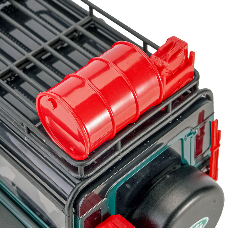 INJORA Mini Plastic Fuel Tank Oil Drum Simulation Decoration For 1/24 1/18 RC Crawlers, Red