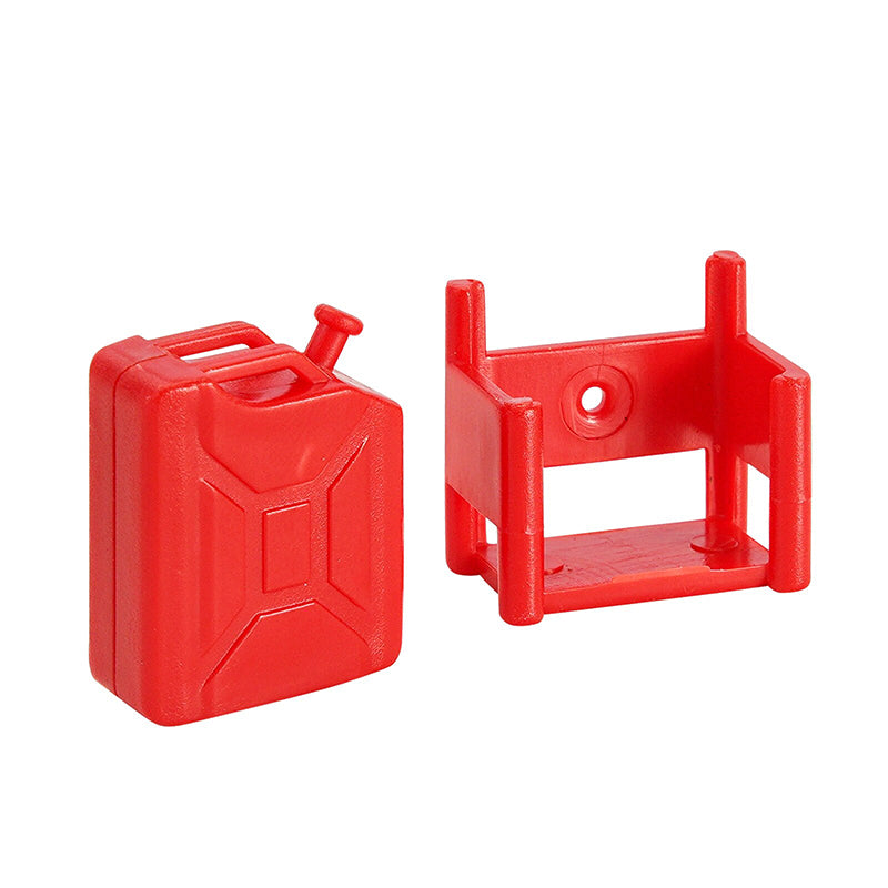 INJORA Mini Plastic Fuel Tank Oil Drum Simulation Decoration For 1/24 1/18 RC Crawlers, Red