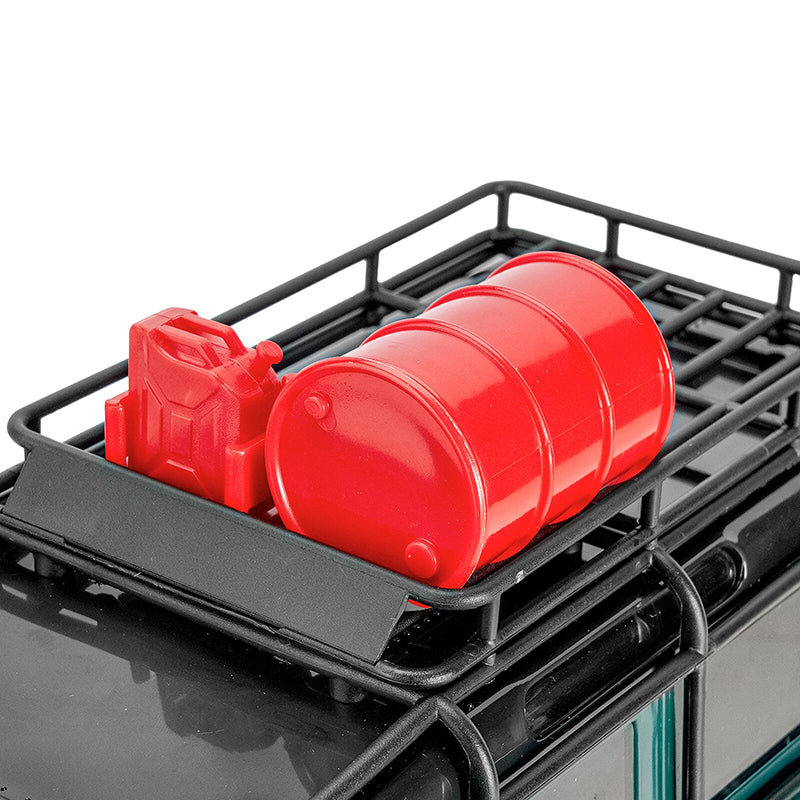 INJORA Mini Plastic Fuel Tank Oil Drum Simulation Decoration For 1/24 1/18 RC Crawlers, Red