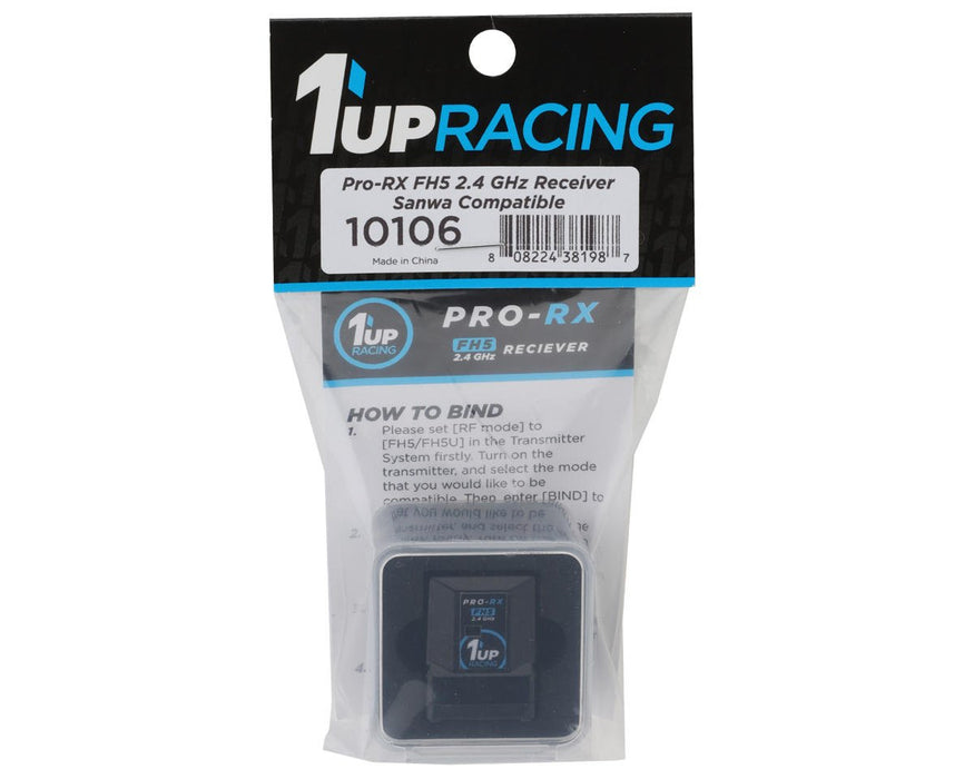 1UP10106 1UP Racing Pro-RX 4-Channel Sanwa FH5 Antenna-Free 2.4GHz Receiver
