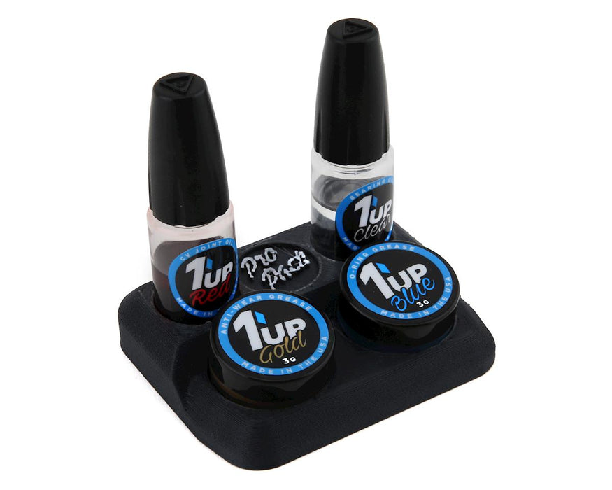 120502 1UP Racing Grease & Oil Lubricant Pro Pack w/ Pit Stand