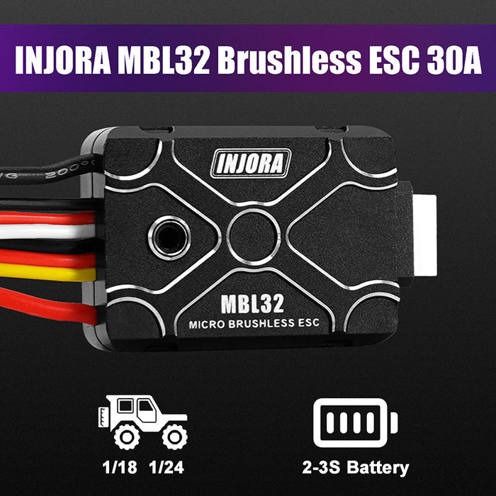 MBL32 INJORA Micro Brushless MBL32 ESC for 1/18 1/24 RC Crawler