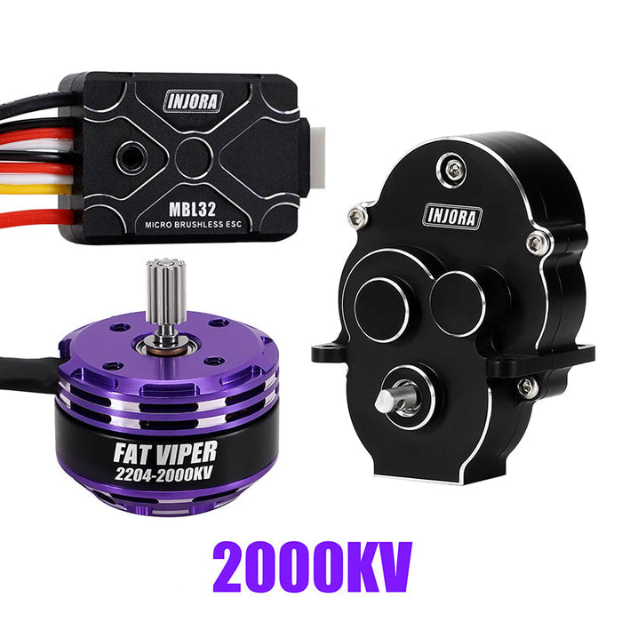 MBL32-INM17-2000KV INJORA Fat Viper 2204 Brushless Outrunner Motor for 1/18 TRX4M