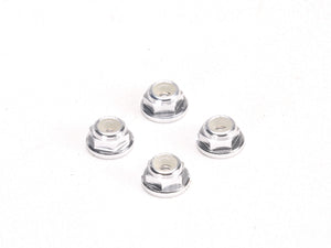 2200409S PN Racing Alm 2mm Flanged Wheel Lock Nut - Silver