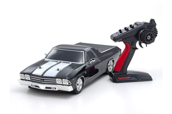 34419T1 Kyosho 1:10 Scale Radio Controlled Electric Powered 4WD FAZER Mk2 FZ02L 1969 Chevy® El Camino® SS 396 Tuxedo Black