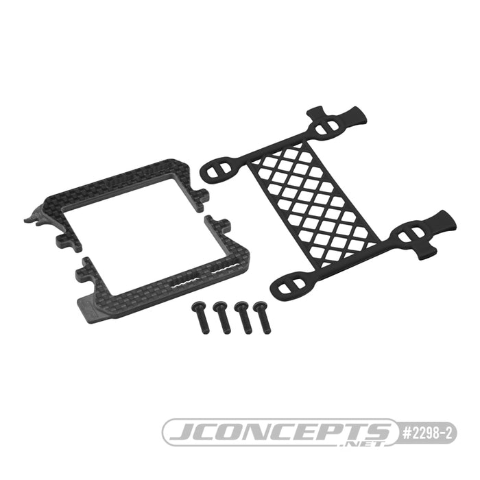 2298-2 Jconcepts Associated B6.2 Cargo Net Battery Brace, Black