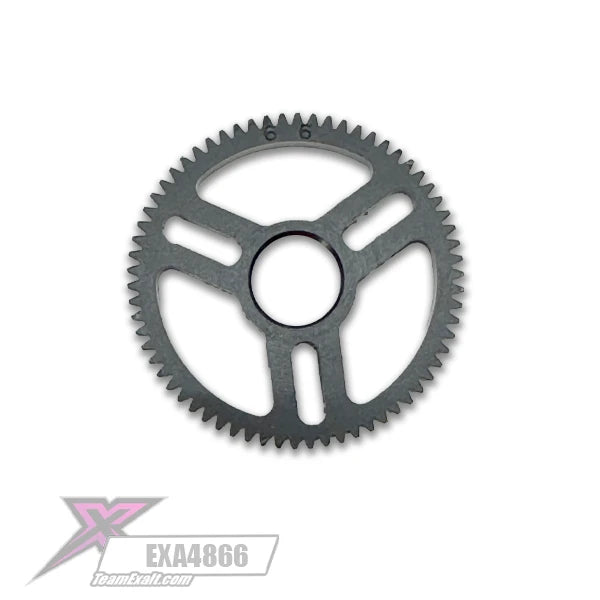 EXA4866 Team Exalt X-tra Light-Speed Machined Delrin 48p Spur Gear, 66T