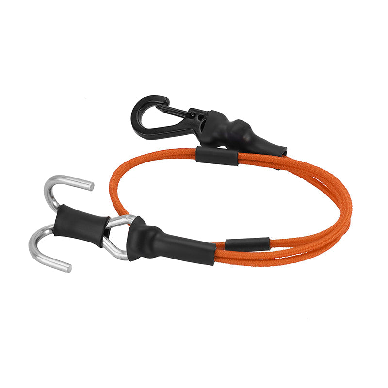 INA-95OG INJORA 270mm Elastic Strap Rescue Rope With Hooks For 1/18 1/24 RC Crawlers, Orange
