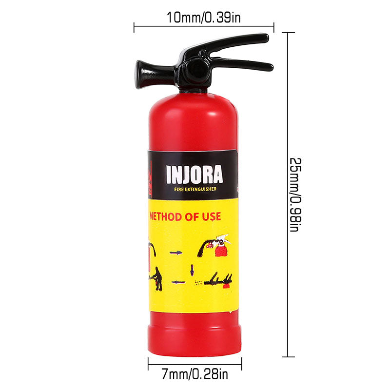 SCX24-85 INJORA Mini Fire Extinguisher Scale Accessories For 1/24 1/18 RC Crawlers