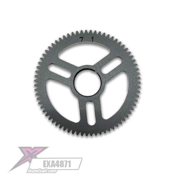 EXA4871 Team Exalt X-tra Light-Speed Machined Delrin 48p Spur Gear, 71T