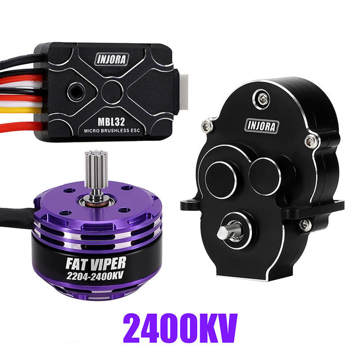 MBL32-INM17-2400KV INJORA Fat Viper 2204 Brushless Outrunner Motor for 1/18 TRX4M