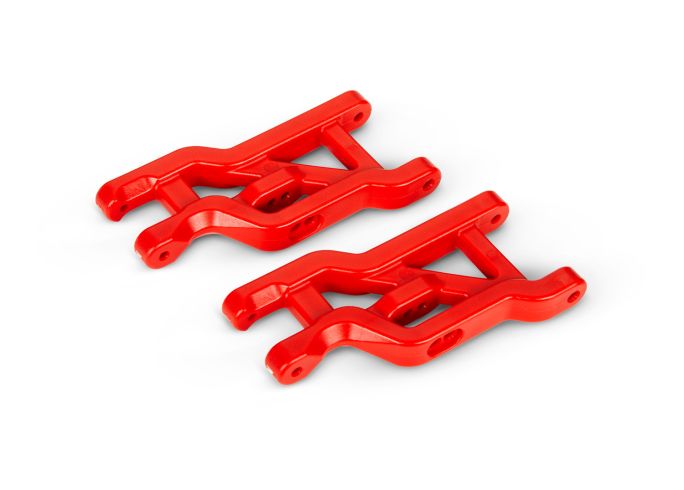 Traxxas 2531R Front Heavy Duty HD Suspension Arms, Red, Mudboss, Bandit