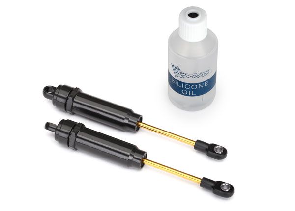 2662 Traxxas Big bore shocks (xx-long) hard anodized & PTFE coated T6 Aluminum assembled w/o spings