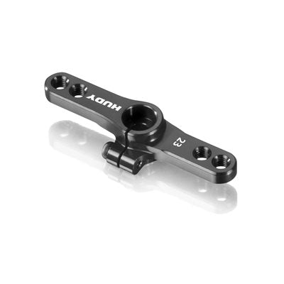 293441 Hudy Alu Clamp Throttle Horn - KO,Sanwa - Offset 2-Hole - 23T