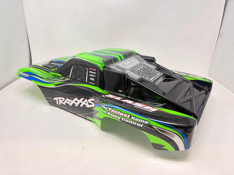 Used Traxxas Slash Short Course Truck Body Clipless BL-2 Green