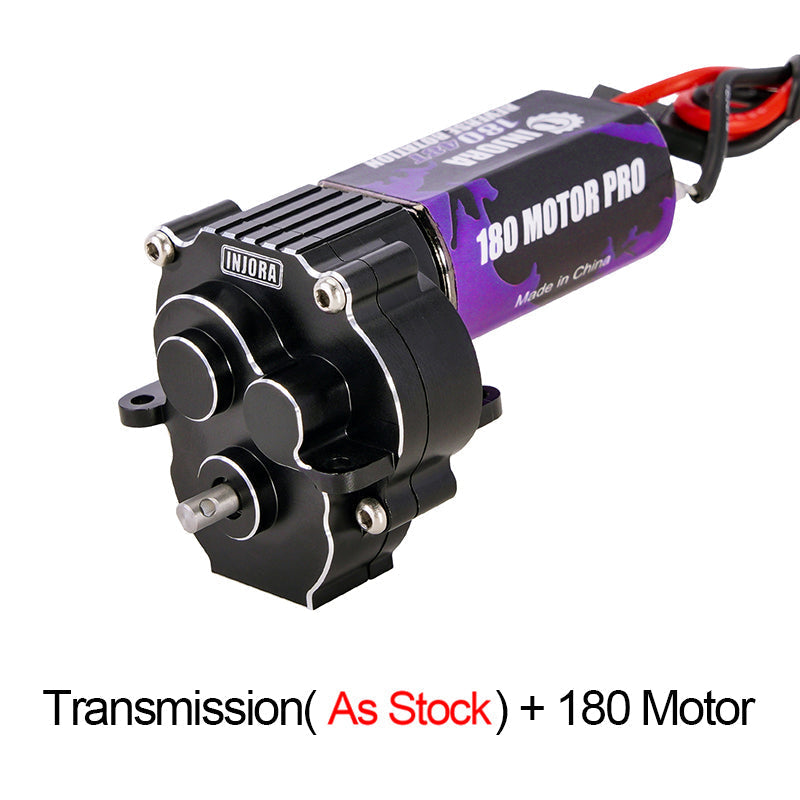 4M-54BK_A INJORA Complete Transmission with 180 Brushed Motor for 1/18 TRX4M