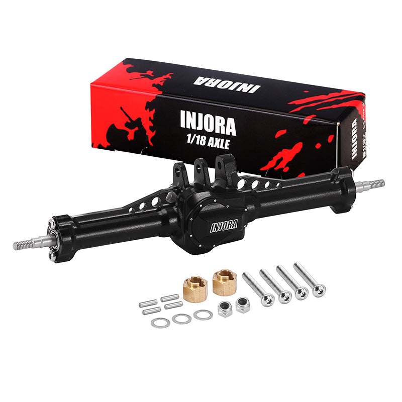 4M-61R INJORA +4mm Aluminum Axles With Lay Down Servo Mount & Links For 1/18 TRX4M