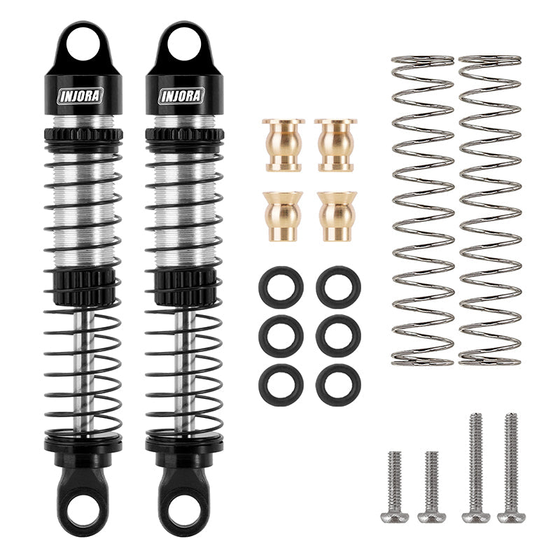 4M-42BS-2 INJORA 59mm Long Threaded Oil Filled Shocks For 1/18 TRX4M (Pair)