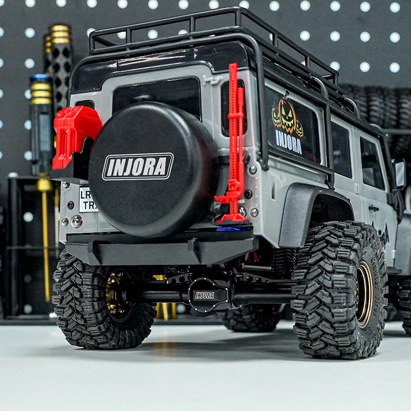 4M-61R INJORA +4mm Aluminum Axles With Lay Down Servo Mount & Links For 1/18 TRX4M