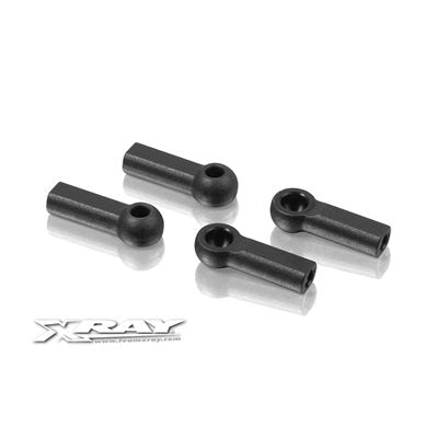 302665 Hudy COMPOSITE BALL JOINT 4.9MM - CLOSED WITH HOLE (4)