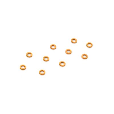 303142-O XRAY Alu Shim 3x5x0.5mm - Orange (10)